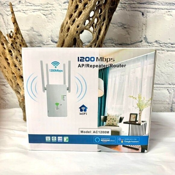 1200Mbps AP Repeater Router WiFi Extender Booster - Picture 1 of 8